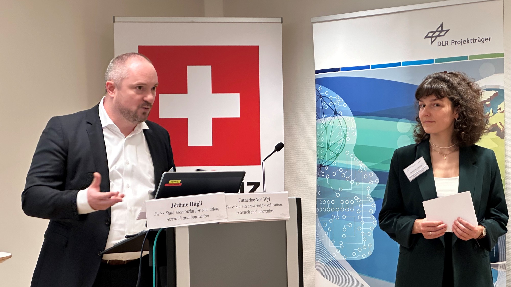 Year of Skills Event SERI; Jérôme Hügli and Catherine von Wyl, SERI