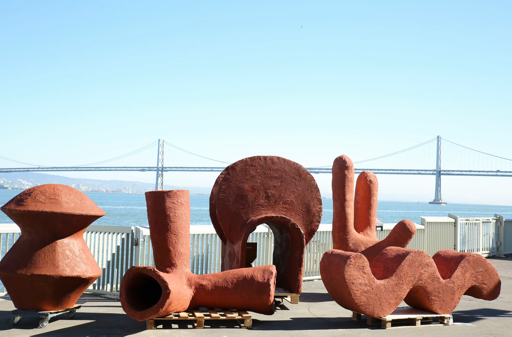 Marie's art being exposed at swissnex San Francisco's Pier 17