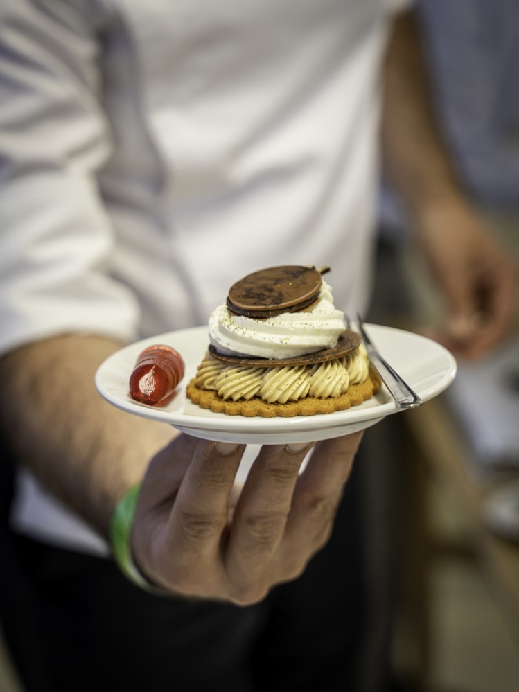 Tasting portion of the RoboCake