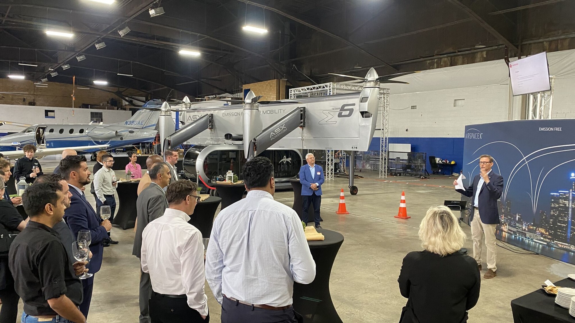 Attendees at the Swiss reception at Automate 2025 in Detroit