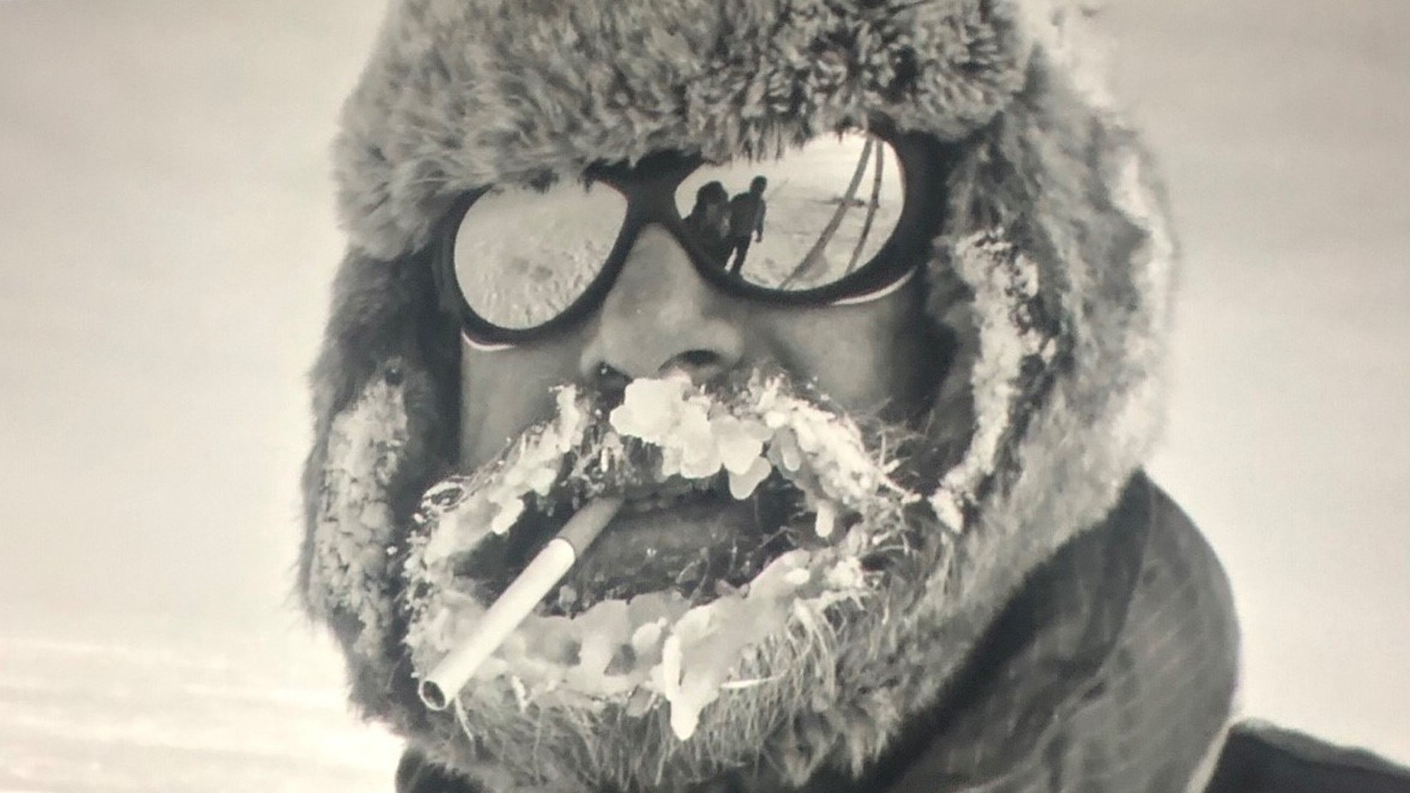 Konrad Steffen in the film «Der Eismann».  Photographer: Pascale Dychter (picture was taken during the screening of the film)