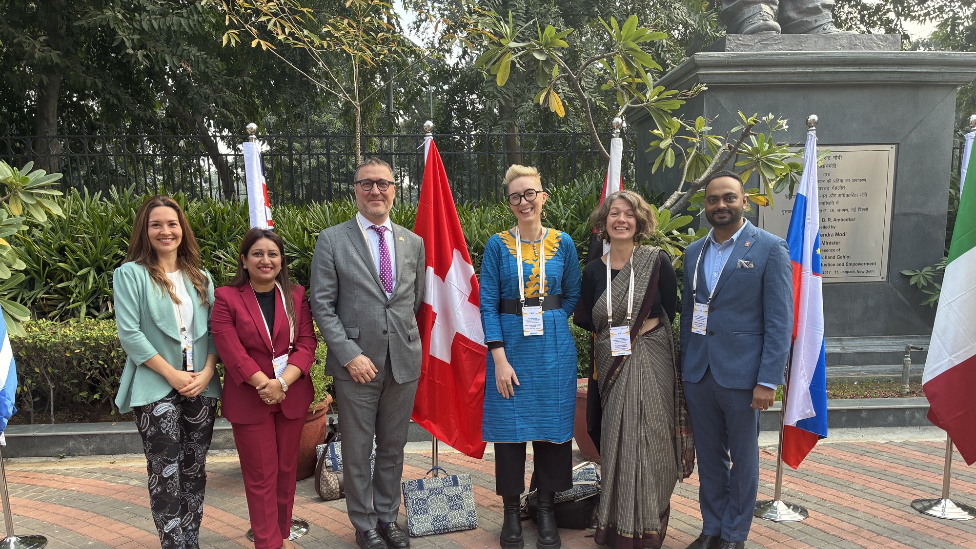 Swiss delegation at the International S&T Clusters conference. Photo credits – Embassy of Switzerland in India