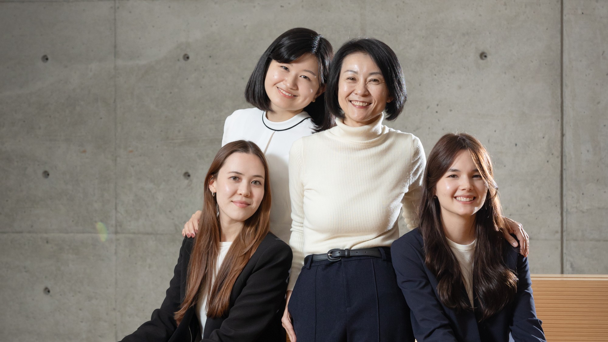 Science and Technology Office Tokyo | From left to right: Anne-Mai Do, Project Manager; Yasuko Matsumoto, Officer; Hana Wada Jäggi, Academic Intern; Kyoko Marumo Suzuki, Head. © STO Tokyo