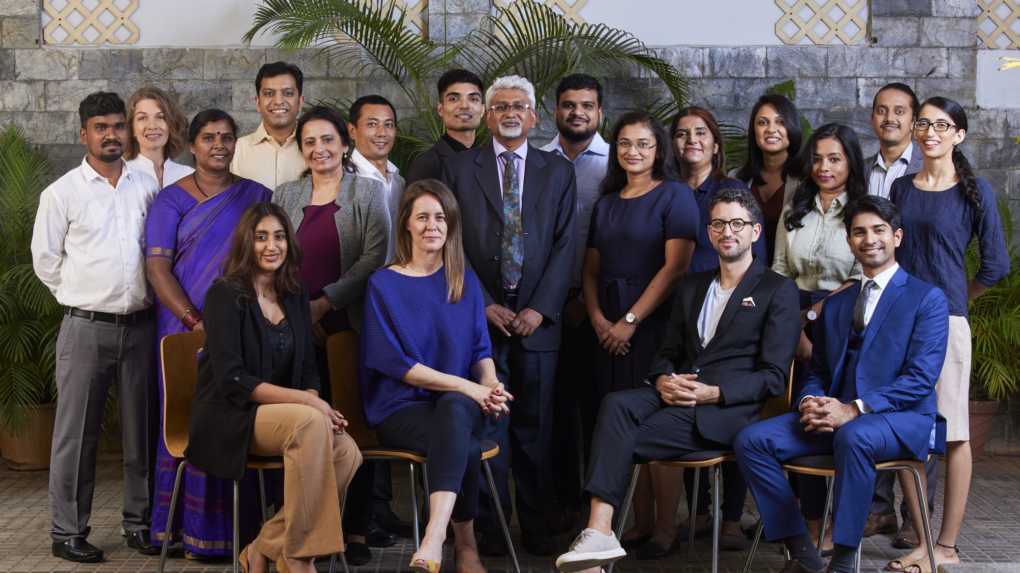 Ravi K Channaiah, Clerk; Dr Lena Robra, Head of Academic Engagement; Yelamma Narayanappa, Housekeeping; Archit Kansal, Senior Program Manager; Sarita Prakash, Head of Operations & Senior Accounts Mana